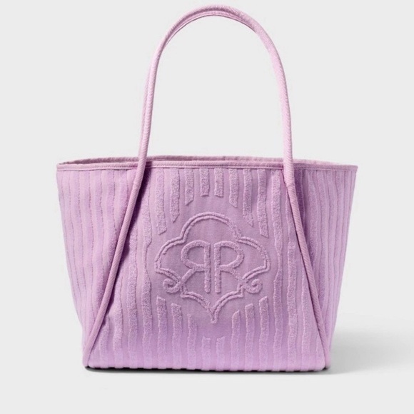 Roberta Roller Rabbit Handbags - Roller Rabbit x Target Large Terry Beach Tote Bag lavender